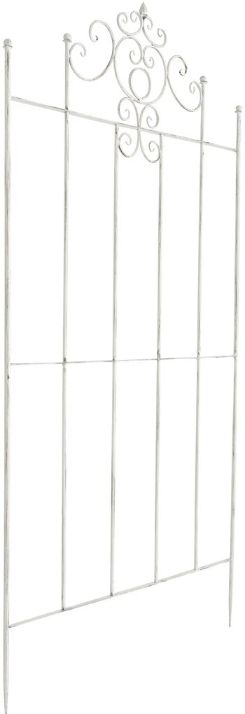 2x Mriežka na popínavé rastliny Paula - 180 x 85,5 cm - Biela antik