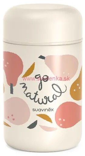 SUAVINEX - termoska na príkrmy GO NATURAL - krémová hruška