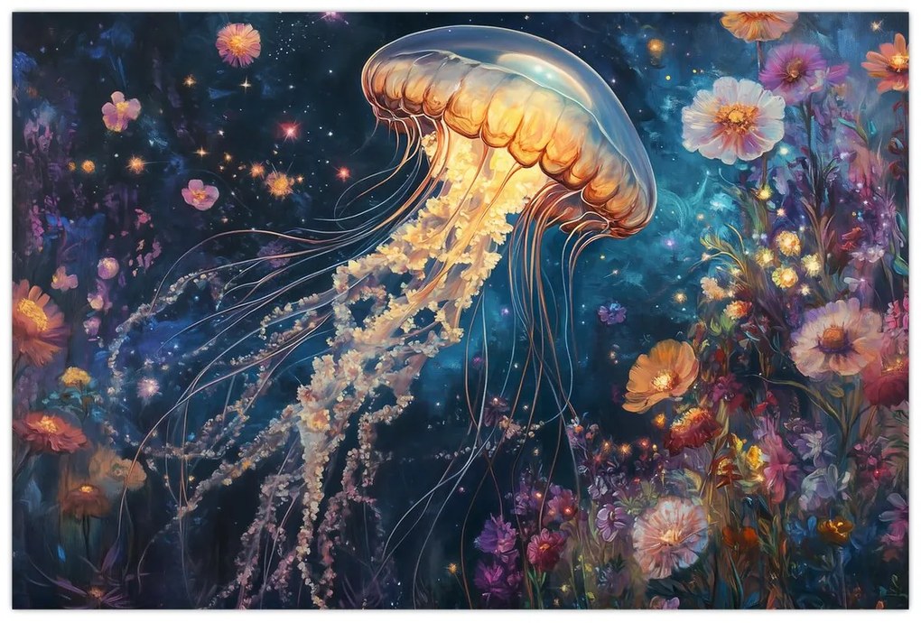 Obraz - Magická medúza (90x60 cm)