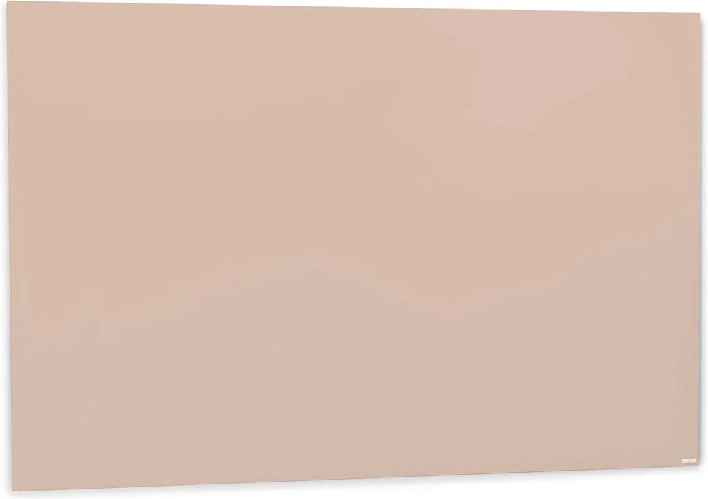 Sklenená magnetická tabuľa Stella, 1500x1000 mm, pastelová ružová