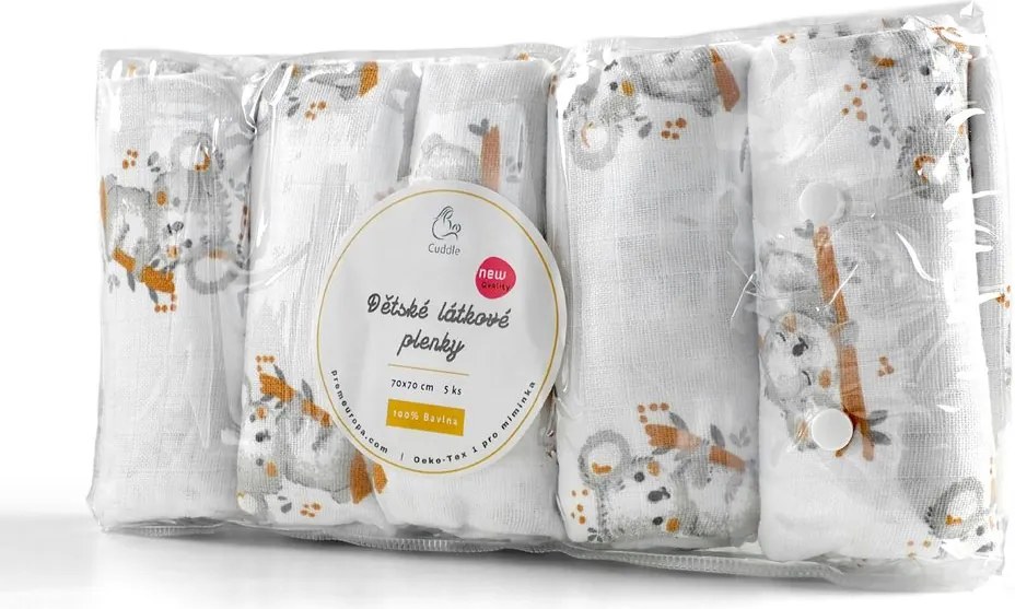 Polášek Látkové plienky 5 kusov: Koaly