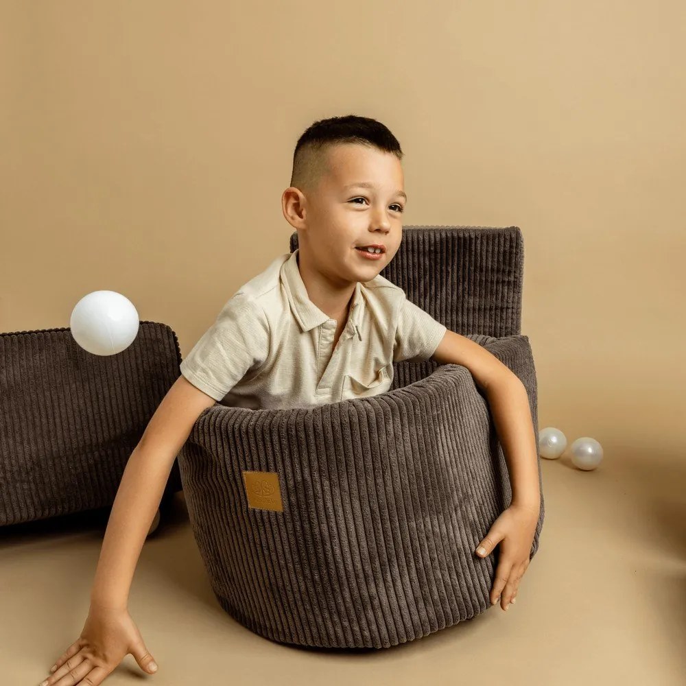 Kaki menčestrové penové ihrisko 250x45x30 cm Montessori – Meowbaby