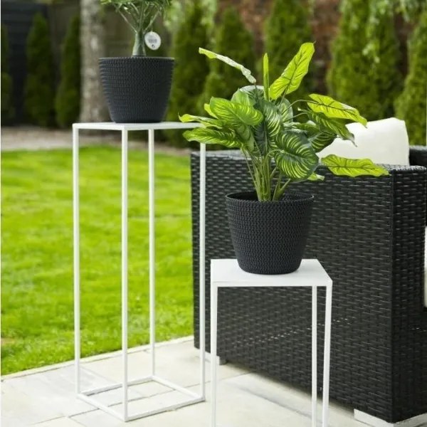 Stojan na kvety 70x24 cm biela