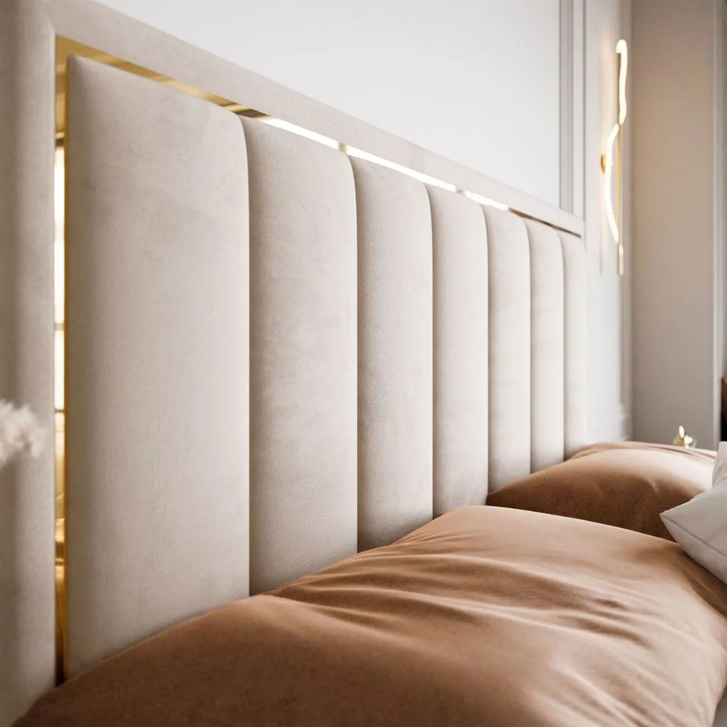 MANŽELSKÁ POSTEĽ MELISSA 160X200 ROYAL VELVET BÉŽOVÁ