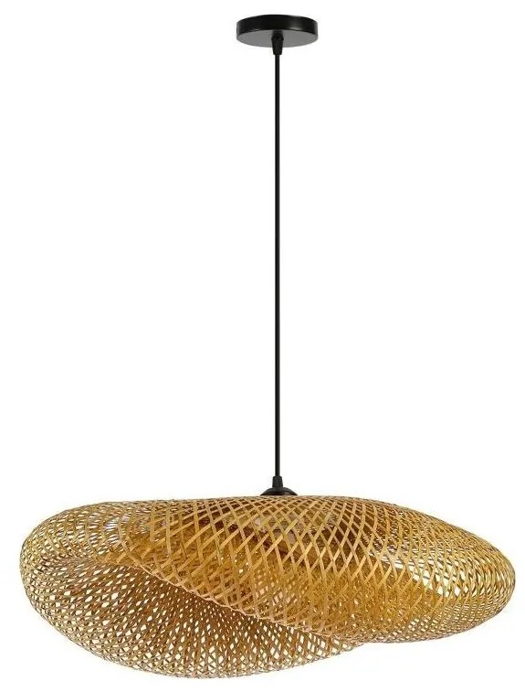 Immax 08270L - Luster na lanku HILO 1xE27/40W/230V pr. 80 cm bambus