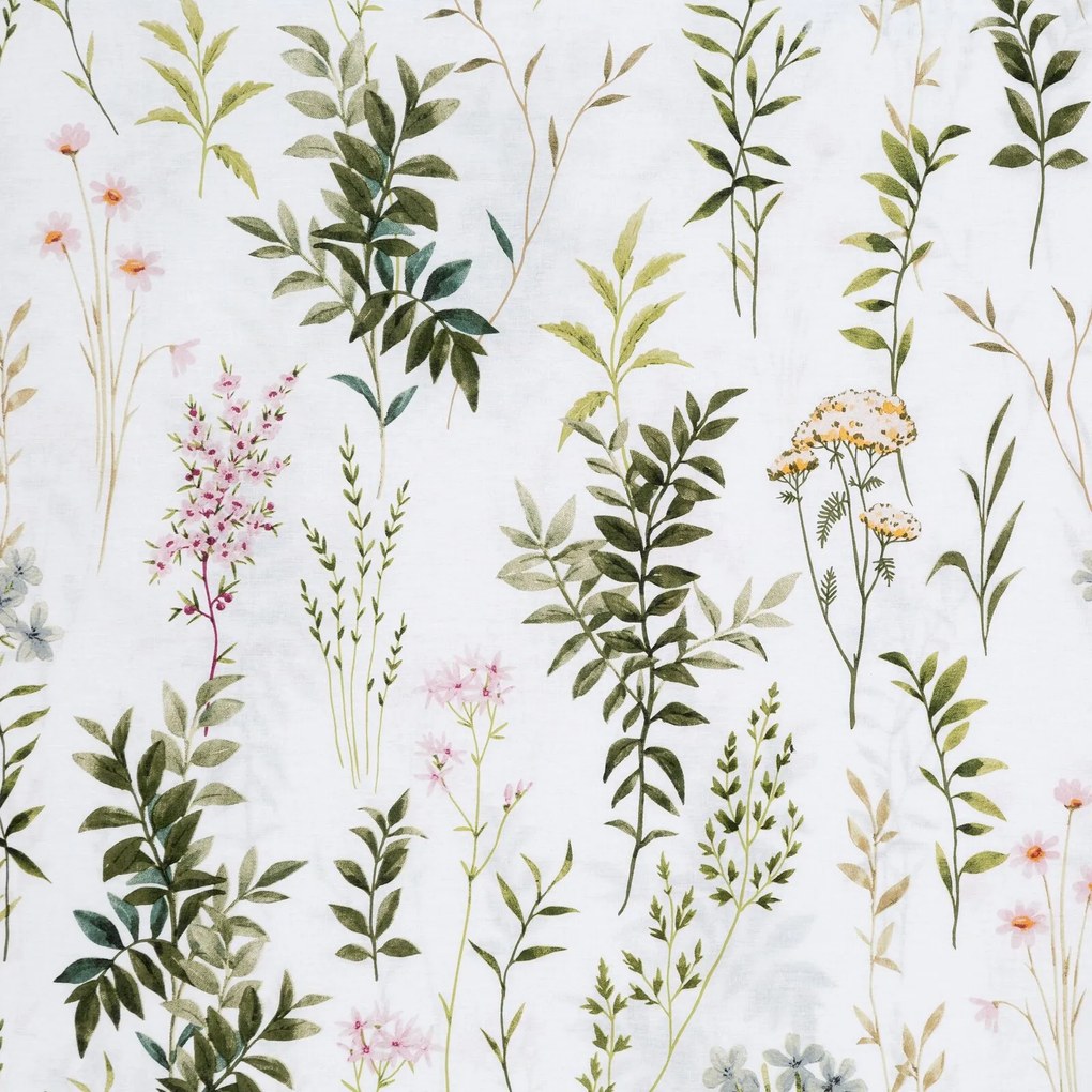 RENFORCÉ OBLIEČKY VANESS 140X200 CM, 1 KS 70X80 CM LISTY