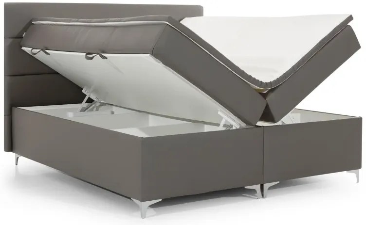 Posteľ Boxspring Amadeus 200x180, ružová (látka - bao 17)