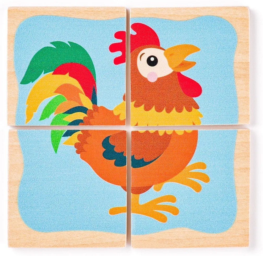 Woody Minipuzzle Domáce zvieratká