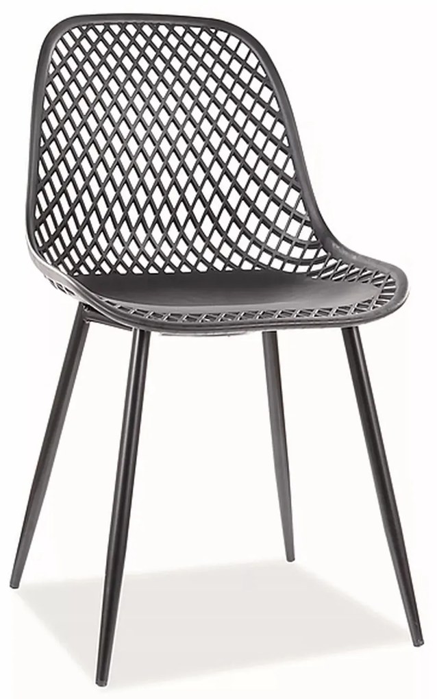 Kovová jídelní židle Corral A černá