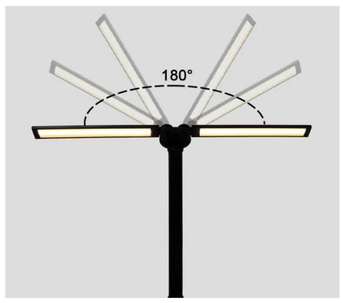 BERGE LED dvojitá stolná lampa 8W - BRUSEL