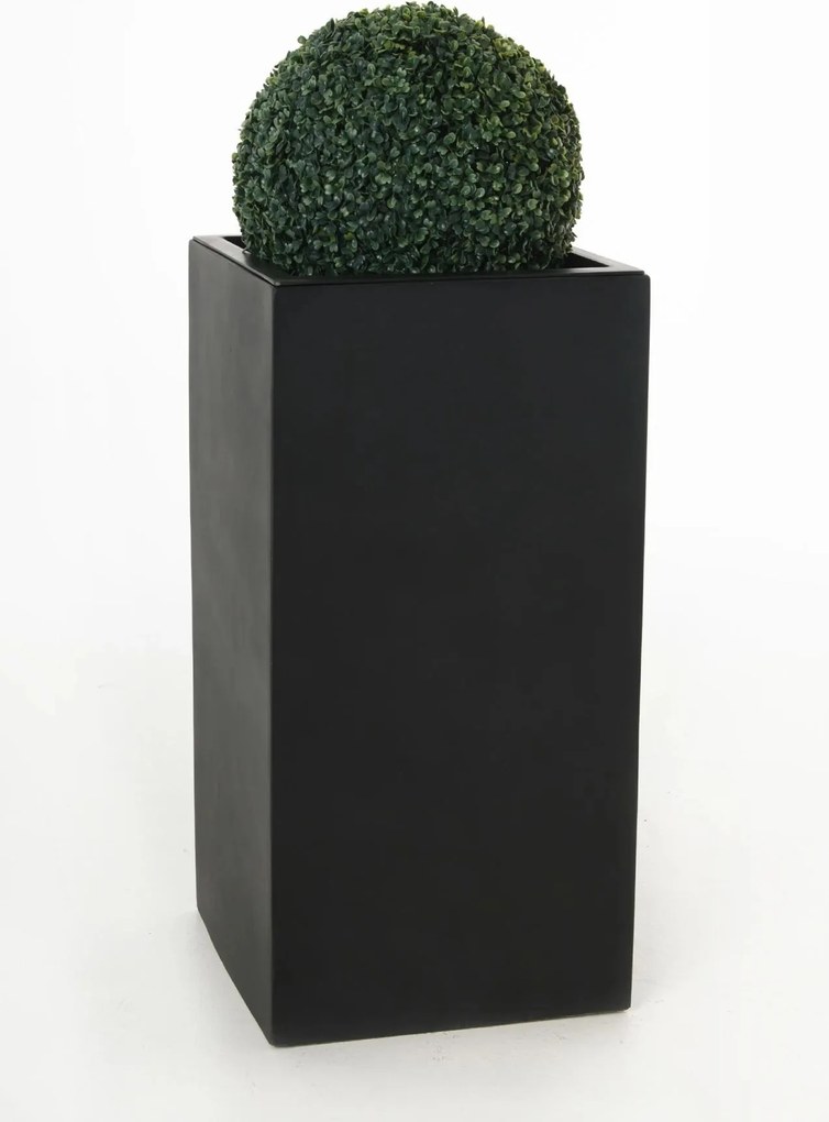 Kvetináč BLOCK, sklolaminát, výška 60 cm, antracit