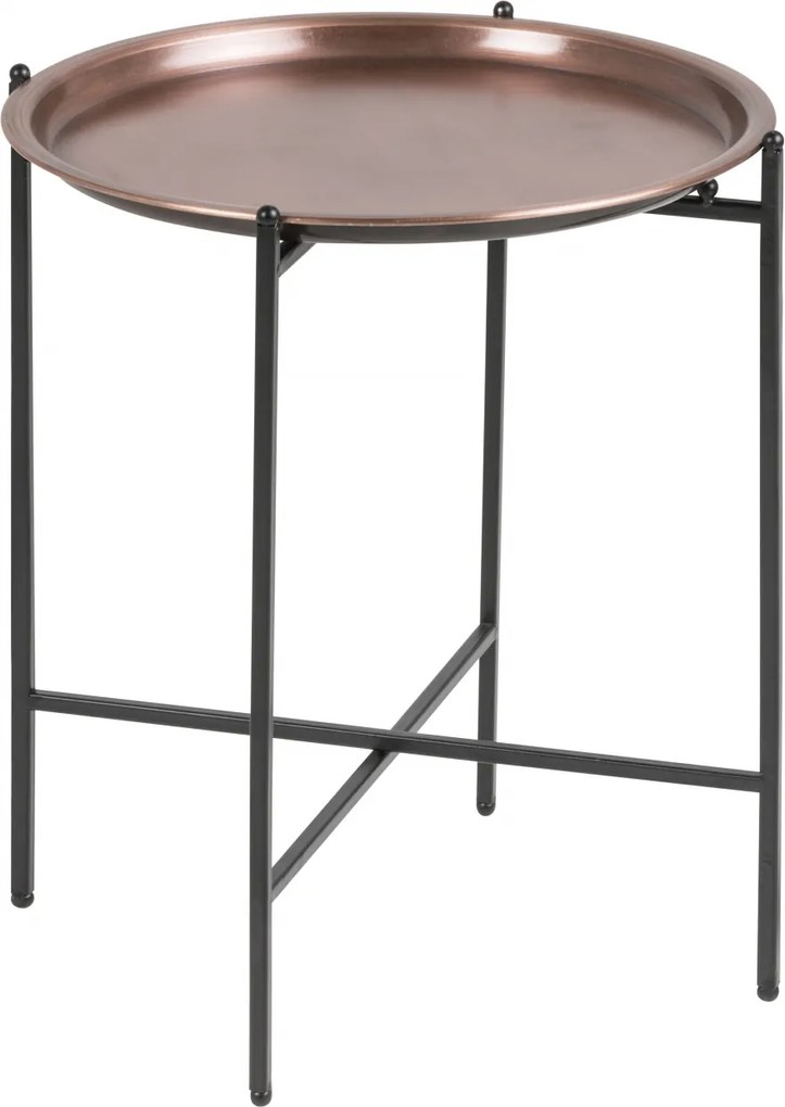 Bighome - Príručný stolík OSBORN 39 cm, medená