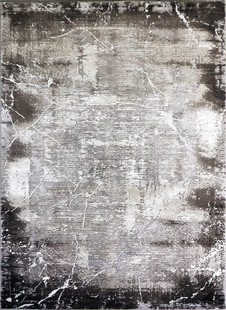 Koberec Mitra 3002 BEIGE – béžovo-sivý vzorovaný obdĺžnik Rozmer: 60x100 cm