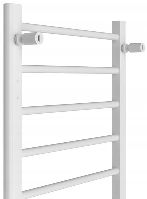 Erga Pago, elektrické vykurovacie teleso 500x800 mm s digitálnym termostatom na postavenie alebo na stenu, 200W, biela matná, ERG-LAV-GRZE-E-ST88080500-WH