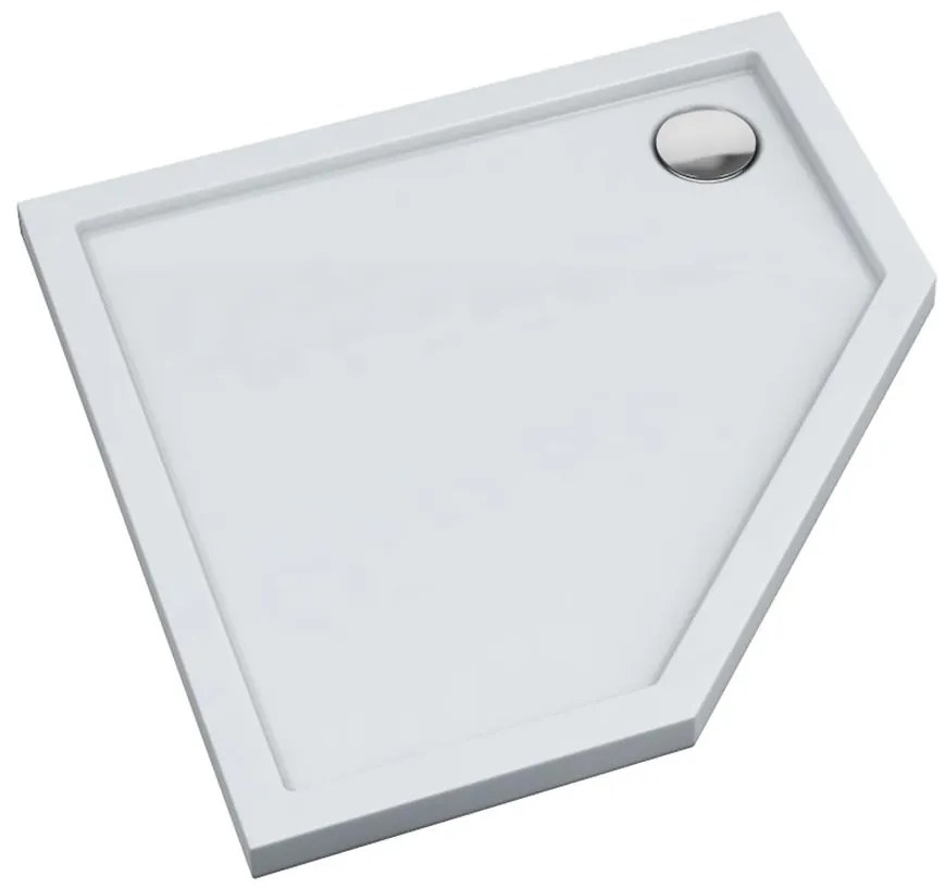 Päťuholníková vanička Espera Aqm2398 90x90x5 biela