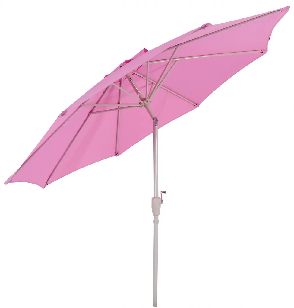 Slnečník N18 Ø 2,7m sklopná polyester/hliník - lila