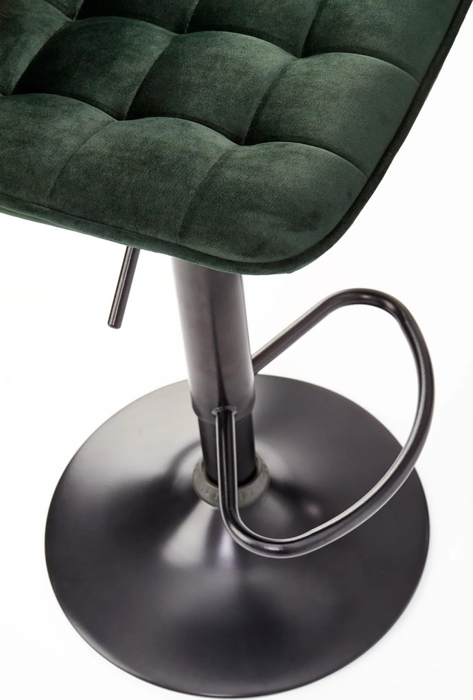 Barová stolička DÁŠENKA - zelená - výškovo nastaviteľná