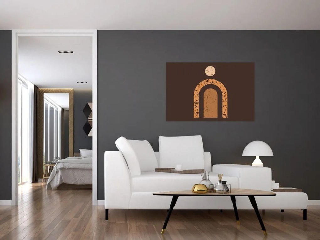 Obraz - Oranžové oblúky N⁰3 (90x60 cm)