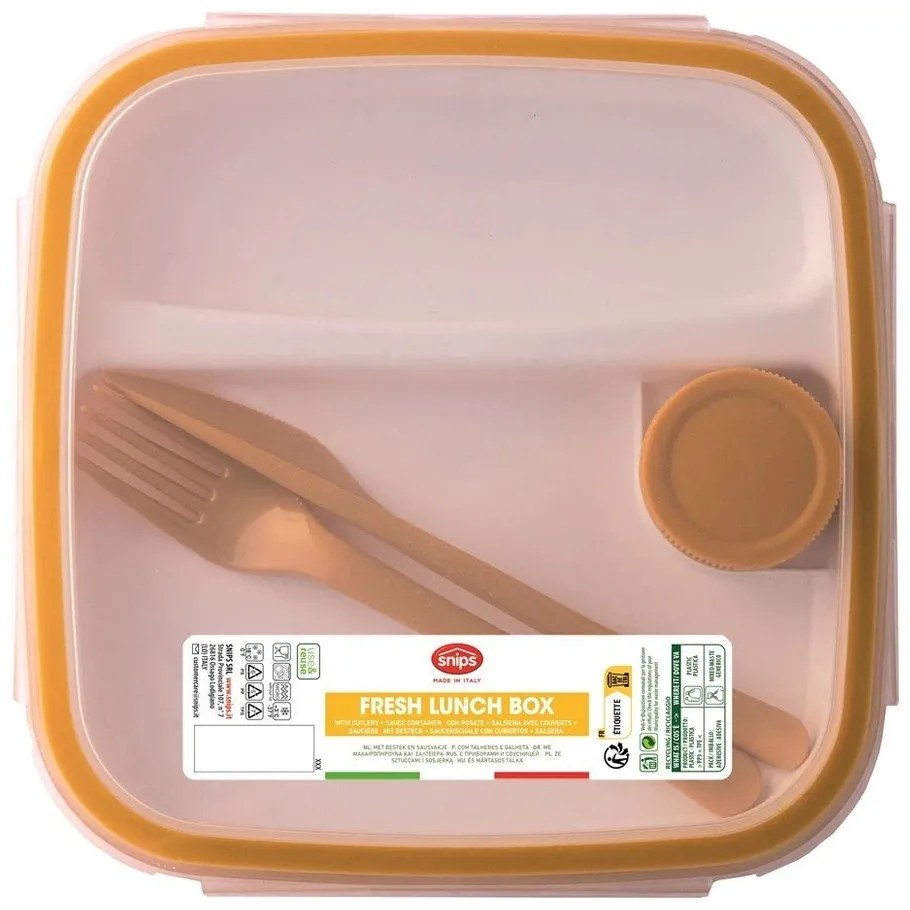 Delený desiatový box s príborom Fresh – Snips