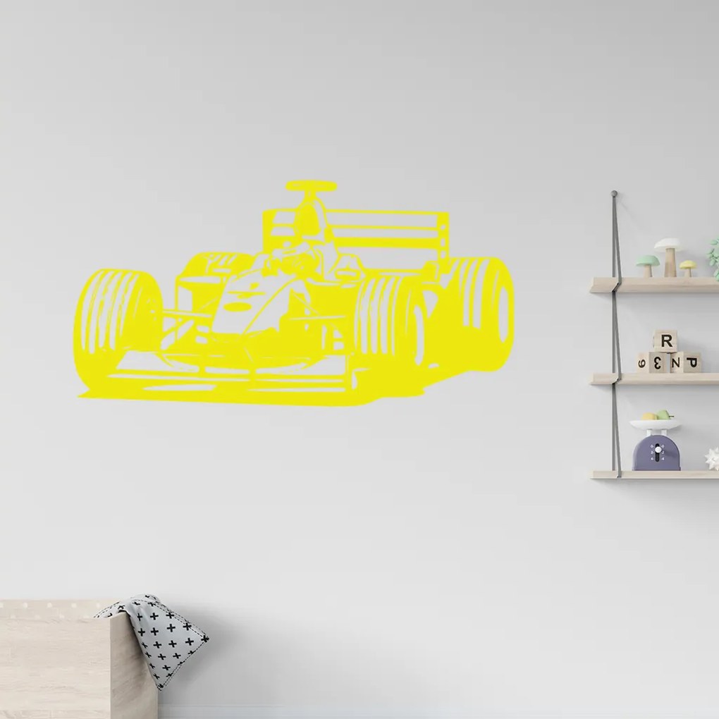 Veselá Stena Samolepka na stenu na stenu Formula Farba: béžová, Veľkosť: 60 x 30 cm
