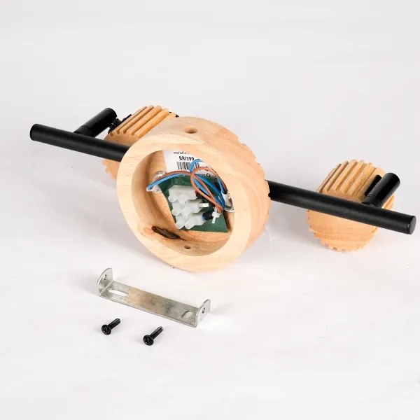 Brilagi - Bodové svietidlo HYGGE 2xE14/15W/230V kaučukovník/dymová