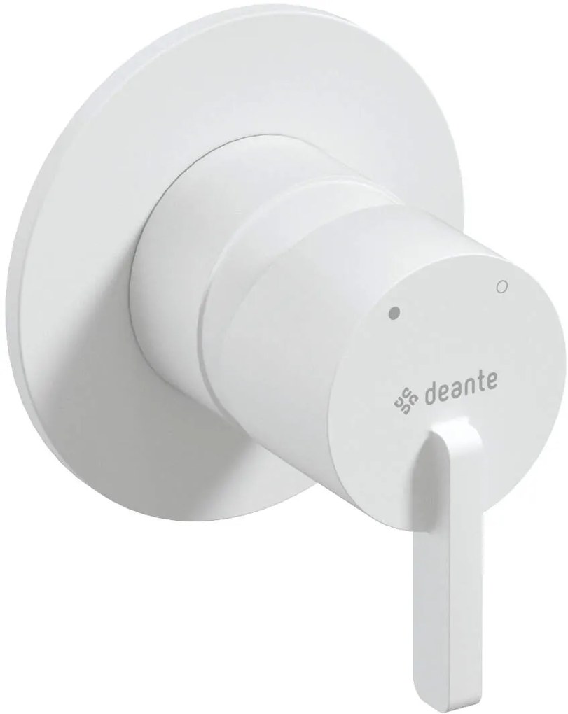 Deante Silia, sprchová/vaňová batéria pod omietku, 1-výstupové teleso, biela matná, DEA-BQS_A44L