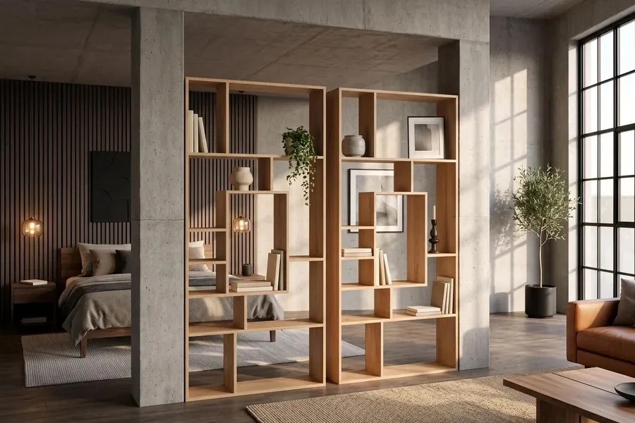 Dizajnový regál Timber 180 cm prírodné mango