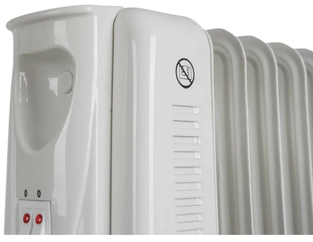 G21 Etna olejový radiátor, 9 rebier, 2000 W, biely