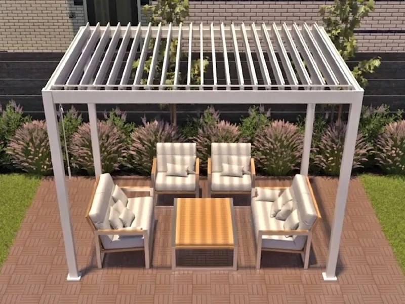 Reflect pergola biela 3x3,6 m