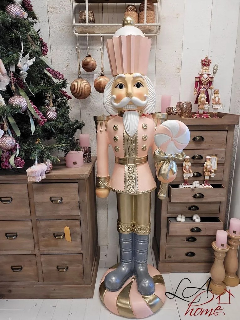 Vianočné dekoratívne soška Louskáčka Merry Christmas - 9 * 7 * 22 cm