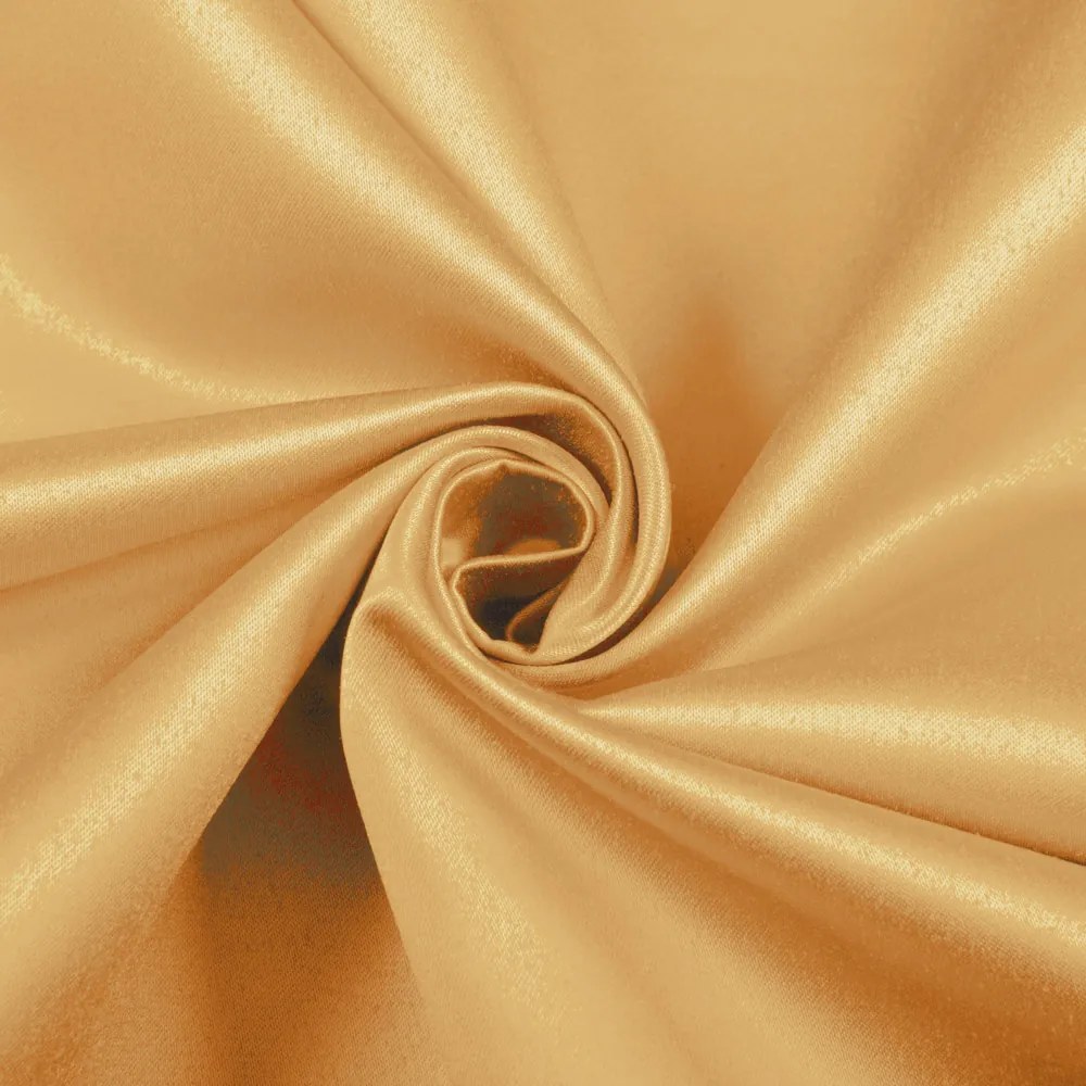 Biante Saténový obdĺžnikový obrus polyesterový Satén LUX-063 Svetlo zlatý 140x160 cm