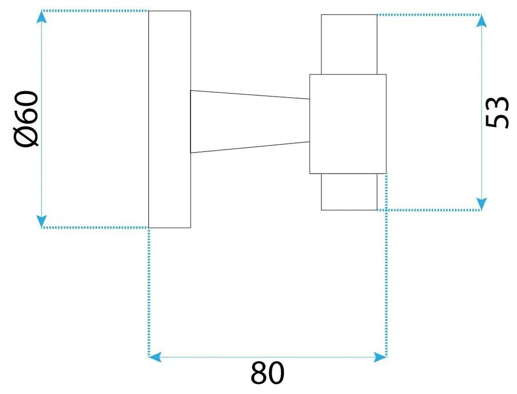 Rea Aristo, 1-háčik na uterák 16101, zlatá matná, REA-98506