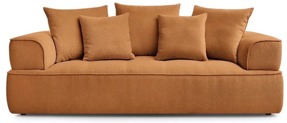 Ženilková pohovka v horčicovej farbe 237 cm Whesley – Bobochic Paris