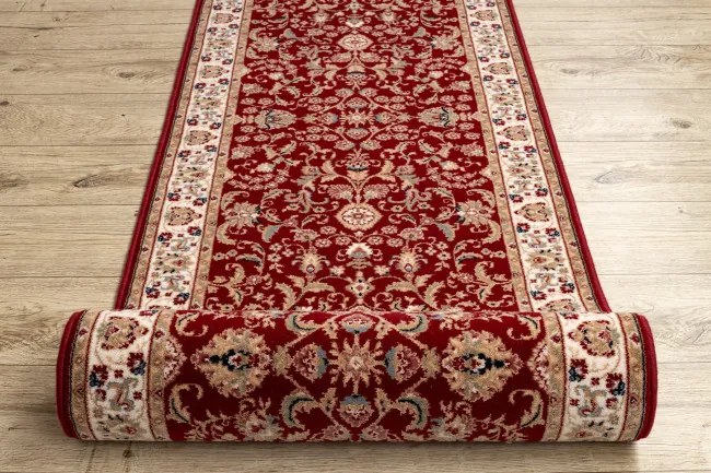 Behúň NAIN 144 51066 Ornament / Kvety, bordový / béžový