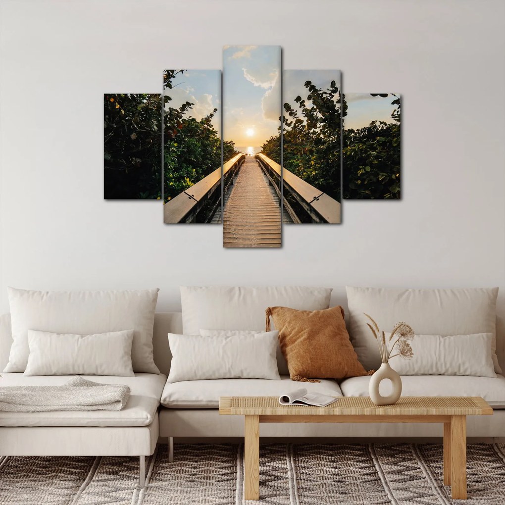 Obraz - cesta k slnku (150x105 cm)