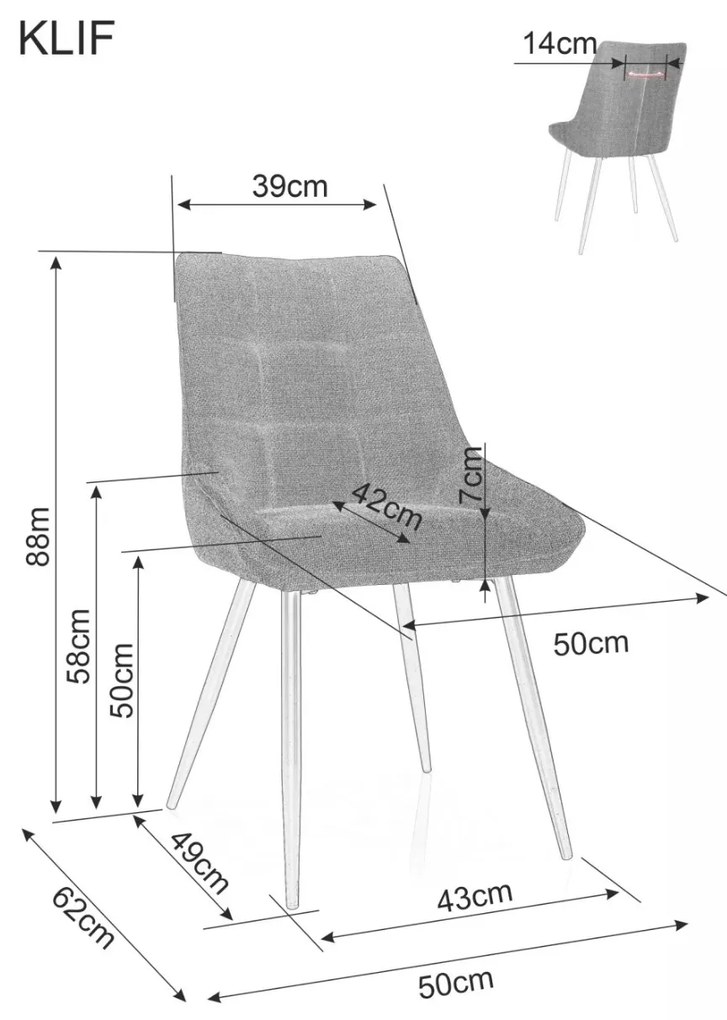 Jídelní židle Klif béžová