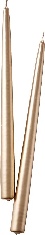 TWIN FLAME Sada sviečok 2 ks 31 cm - zlatá