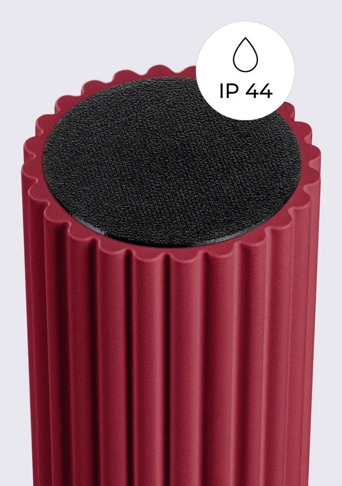 Vínovočervené stropné svietidlo so skleneným tienidlom ø 12 cm Orbital – Sollux