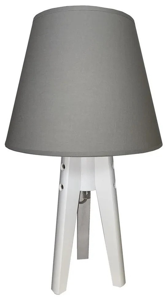 Stolná lampa CONE 1xE27/60W/230V biela/šedá