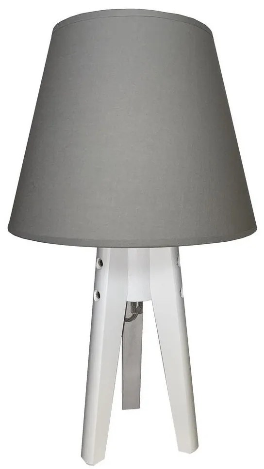 Venti Stolná lampa CONE 1xE27/60W/230V biela/šedá VE0393