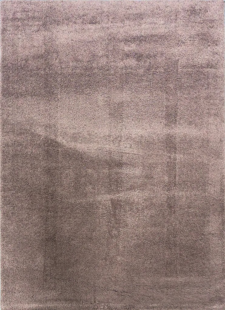 Koberec Microsofty 8301 BROWN – hnedý shaggy obdĺžnik Rozmer: 80x150 cm