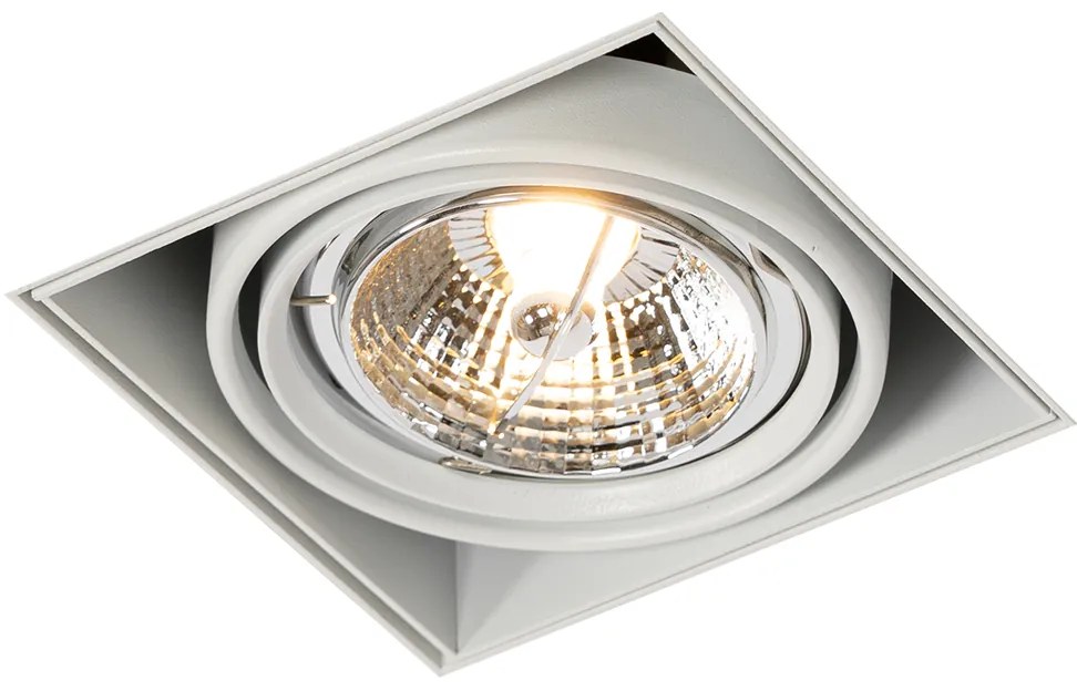 Zápustený reflektor biely GU10 AR70 bez rámu - Oneon