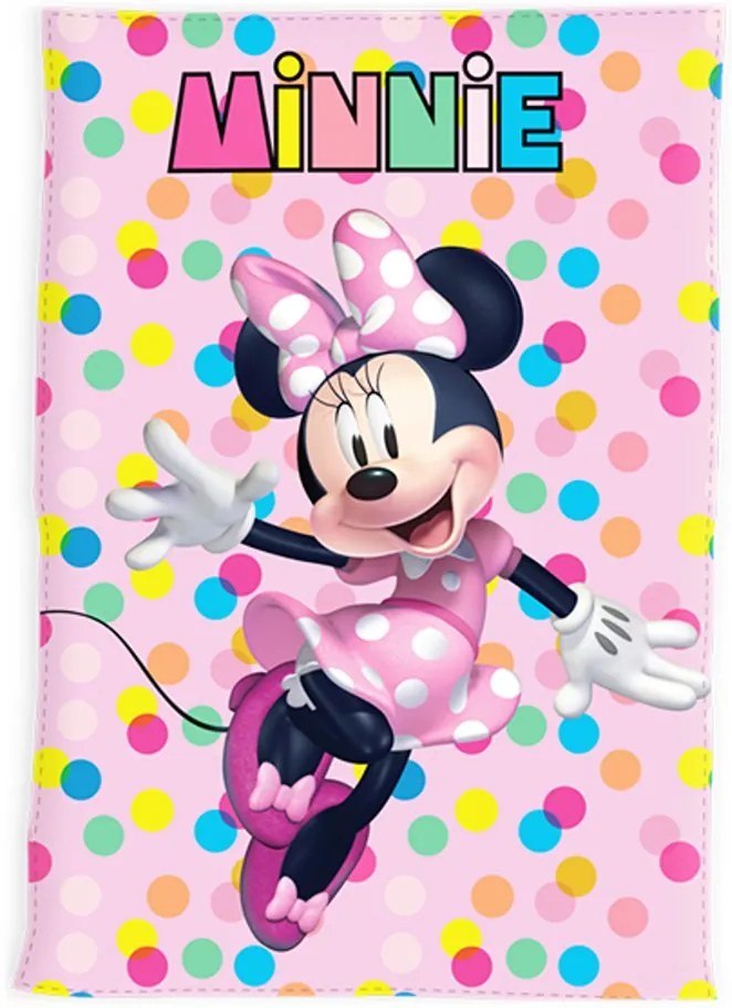 Detská flísová deka Minnie Mouse - Disney - 100 x 140 cm