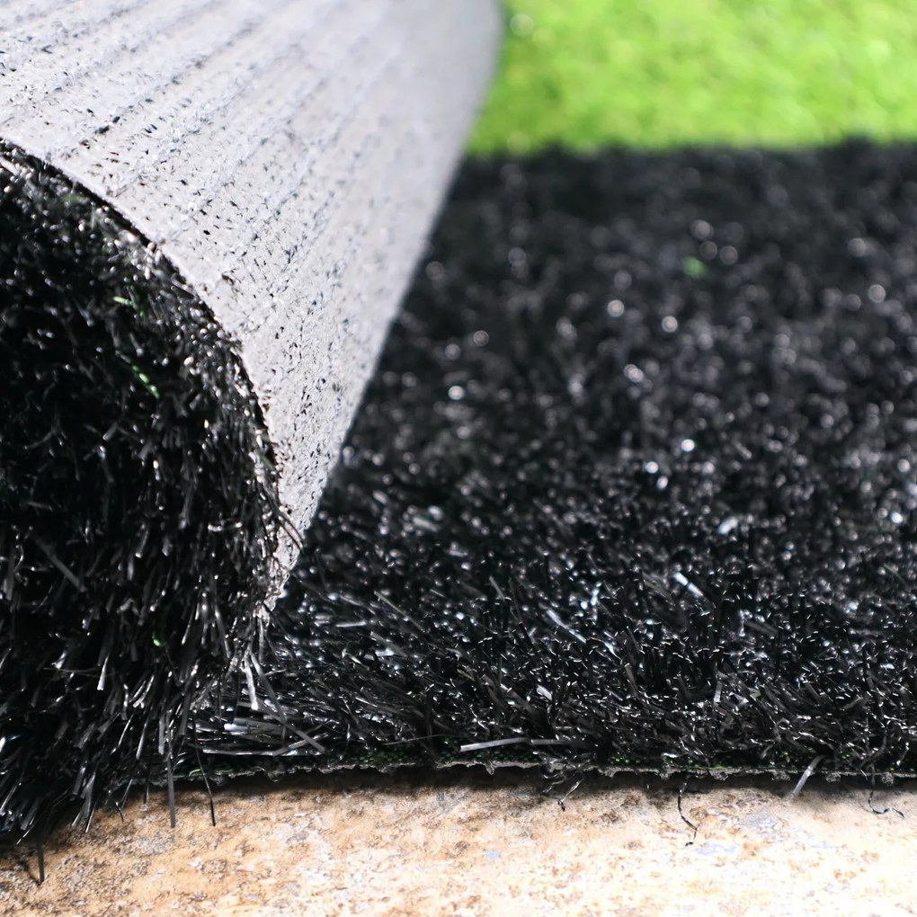 Umelá tráva PartyGrass Black, na mieru, šíře 4m, čierna, Europe Grass