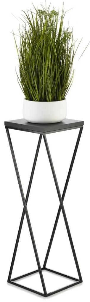 Kvetinový stojan LOFT I 70 cm čierny