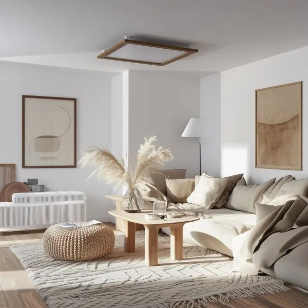 Eglo - LED Prisadený panel SALOBRENA-RW WOOD LED/34W/230V 2700/4000K hnedá