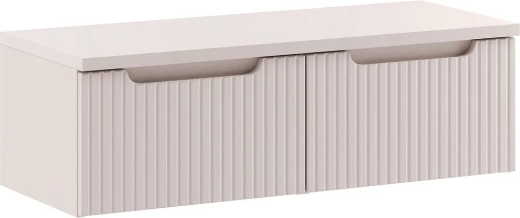 Závěsná skříňka pod umyvadlo Nova Cashmere s deskou 100 cm kašmírová