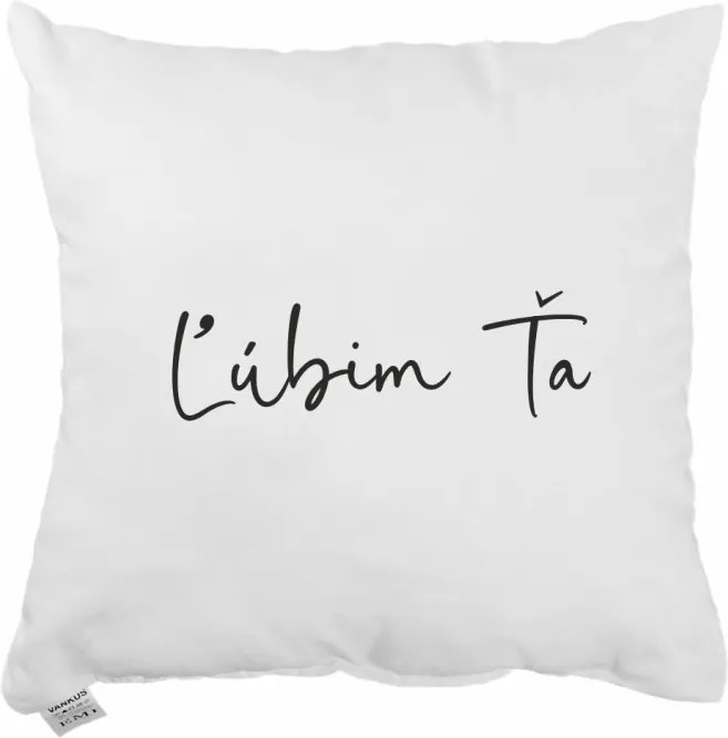 Dekoratívny vankúš Ľúbim ťa 40x40 cm EMI