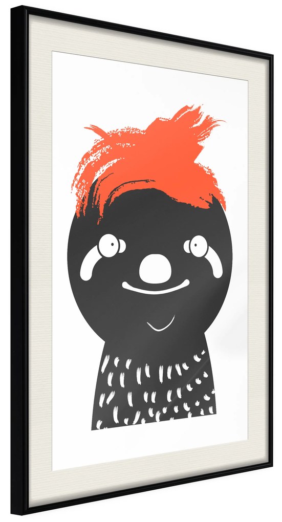 Artgeist Plagát - Crazy Sloth [Poster] Veľkosť: 30x45, Verzia: Čierny rám