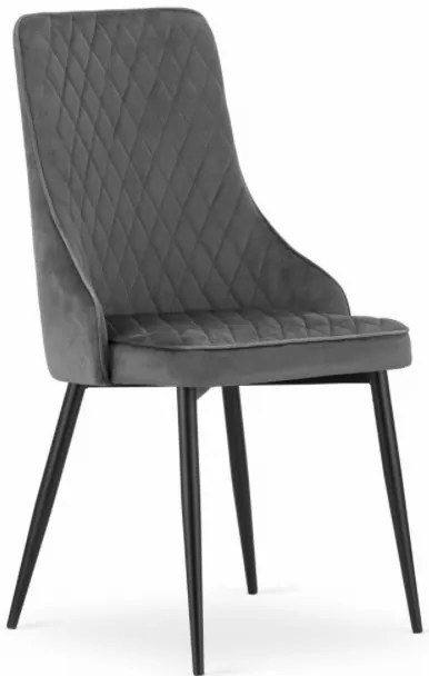 Zamatová stolička ISTANBUL sivá